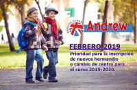 Imagen FEBRERO. MES PRIORITARIO EN INSCRIPCIÓN PARA HERMAN@S. - Andrew English School