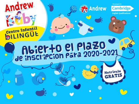 Imagen  ABIERTO PLAZO MATRÍCULA 2020 - 2021 GUARDERÍA ANDREW BABY - Andrew English School