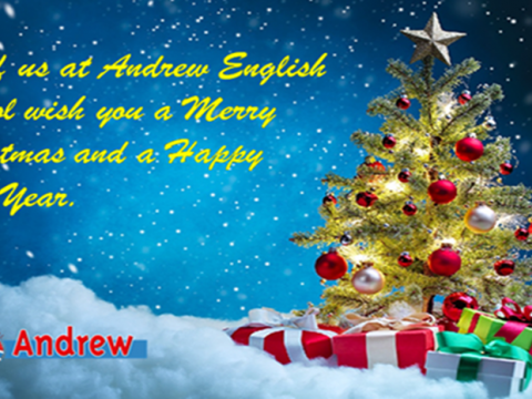 Imagen  Felicitación  Navidad 2020 - Andrew English School